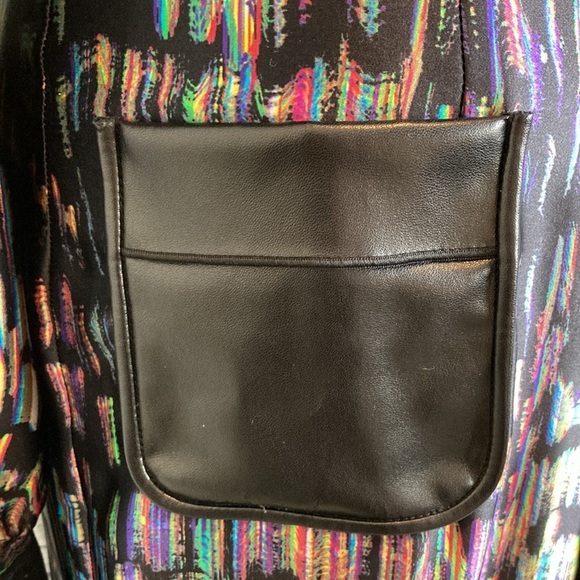 GILES Cinq a Sept SILK Dress Sz 40 US 4 Psychedelic Iridescent Maximalist Luxury - Picture 6 of 16